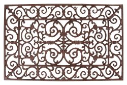 Rustikaler Fussabtreter Fussmatte Eisen Jugendstil 71,5x46cm