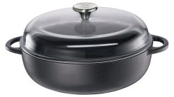 Küchenprofi Bauerntopf Rund Schwarz mit Glasdeckel PROVENCE Classic Black 28 cm