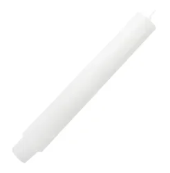 Dicke Stabkerze Durchgefärbt Weiß 20cm x 2,5cm Tropffrei Premium
