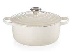Le Creuset Bräter Signature Rund Gusseisen Meringue 20cm