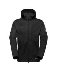 MAMMUT Herren Softshell Jacke Ultimate VIII Hoodie schwarz | XXL
