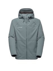 MAMMUT Herren Softshelljacke Ultimate Comfort Hoodie silber | S