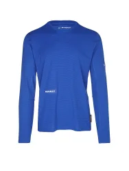 Mammut Schnelltrocknender Longsleeve für die Berge Eiger Nordwand FL Longsleeve Men Blau L