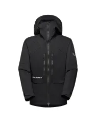 Mammut Wetterfeste Softshell-Bergjacke Eiger Nordwand Pro SO Hooded Jacket Men Schwarz XL