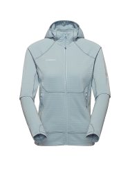 MAMMUT Damen Fleecejacke Taiss Hoodie hellblau | L
