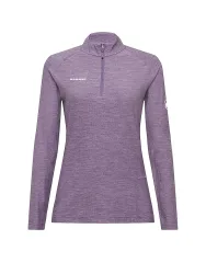 Mammut Vielseitiges Thermo-Langarmshirt mit Wolle Tree Wool Thermal FL Half Zip Longsleeve Women Lila S