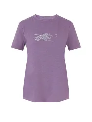 Mammut Feuchtigkeitsableitendes T-Shirt zum Wandern Mountain T-Shirt Women Fruendenhorn Lila XL