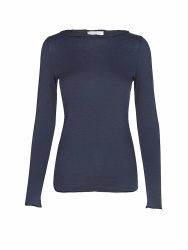 MANDALA Damen Yoga Shirt Basic dunkelblau | XS