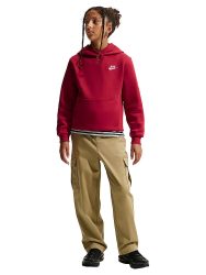 NIKE Jungen Hoodie Sportswear Club Fleece dunkelrot | 140-152