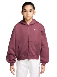 NIKE Mädchen Kapuzenjacke Sportswear Studio beere | XS