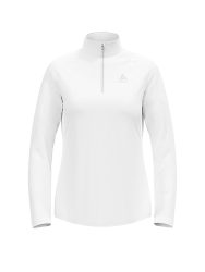 ODLO Damen Unterzieh Zipshirt Besso Mid Layer weiss | XL