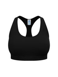 ODLO Damen Sport-BH Ascent Performance Wool Medium Support schwarz | M