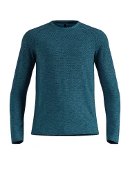 Odlo Essential Seamless Langarm-Laufshirt für Herren - Training, Running - marineblau, M