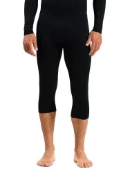 Odlo Performance Warm Base Layer 3/4 Tights für Herren - Skilanglauf, Ski & Snow - schwarz, XL