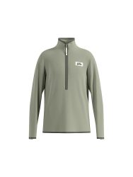 ODLO Kinder Unterzieh Zipshirt Classic Fleece grau | 140
