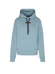 ON Damen Laufhoodie Focus Tech petrol | S