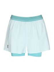 ON Damen Laufshort 2in1 3 Performance hellblau | M