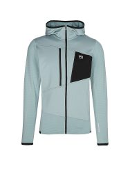 ORTOVOX Herren Fleecejacke Grid Hoodie hellblau | XL