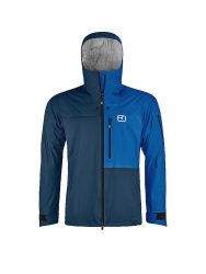 ORTOVOX Herren Tourenjacke Ortler 3L Hoodie dunkelblau | S