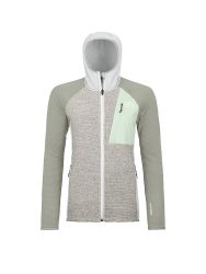 ORTOVOX Damen Fleecejacke Classic Knit Hoodie hellgrau | M
