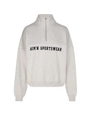 AIM'N Damen Sweater Varsity mit Zip beige | S