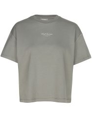 AIM'N Damen T-Shirt Boxy Script olive | M
