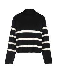 AIM'N Damen Sweater Perfekt Knit Stripe schwarz | XS