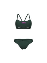 Arena W Arena Bikini Bandeau Solid Bikini Set Damen, schwarz, Grösse: D 36