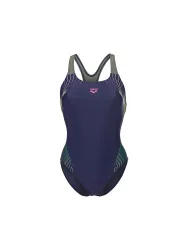 Arena W Arena Nuance Swimsuit Swim Pro Back L Badeanzug Damen, blau, Grösse: D 38
