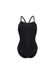 Arena W Arena Solid Swimsuit Lightdrop Back B Badeanzug Damen, schwarz, Grösse: D 42
