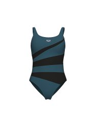 Arena W Arena Isabella Swimsuit Wing Back C Figurformender Badeanzug Damen, blau, Grösse: D 42