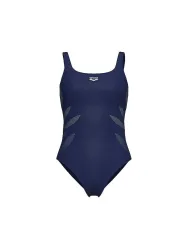 Arena W Arena Swimsuit Milena Wing Back C Cup Figurformender Badeanzug Damen, blau, Grösse: D 42