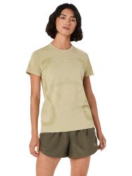 ASICS Damen Laufshirt Road Seamless beige | M