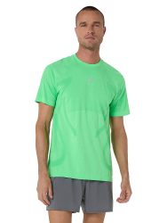 ASICS Herren Laufshirt Road Seamless grün | M