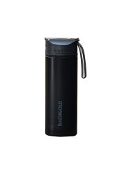 BACHGOLD Trinkflasche Selfpress Wasserfilter schwarz
