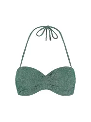 BEACHLIFE Damen Bikinioberteil Bandeau dunkelgrün | 40C