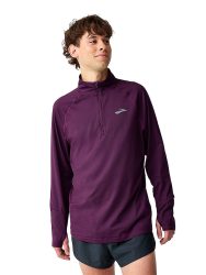 BROOKS Herren Lauf Zipshirt Dash 3.0 dunkelrot | S