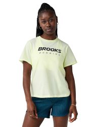BROOKS Damen Laufshirt Graphic gelb | M