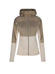FJÄLLRÄVEN Damen Fleecejacke Abisko Trail Hoodie hellbraun | XS
