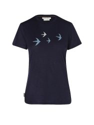 ICEBREAKER Damen Funktionsshirt 150 Tech Lite Bird dunkelblau | S