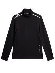J.LINDEBERG Damen Unterzieh Zipshirt  Vinnie Quarter Zip Mid Layer  schwarz | S
