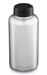 KLEAN KANTEEN Trinkflasche Edelstahl Wide Loop Cap 1182ml  silber