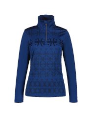 LUHTA Damen Unterzieh Zipshirt Ahjola blau | XS