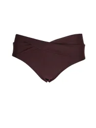 LASCANA Damen Bikinihose mit Umschlag dunkelrot | 44
