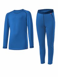 LÖFFLER Kinder Funktionsunterwäsche-Set TRANSTEX® WARM blau | 128