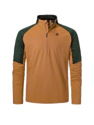 SCHÖFFEL Herren Unterzieh Zipshirt Style Safoon senf | 52