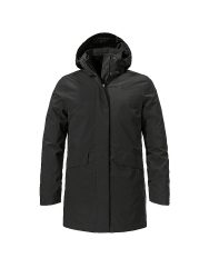 SCHÖFFEL Damen Winterparka 3in1 Style Borkol Hoodie schwarz | 38