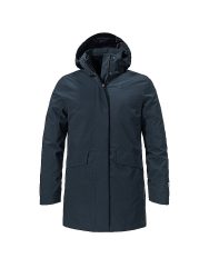SCHÖFFEL Damen Winterparka 3in1 Style Borkol Hoodie dunkelblau | 38