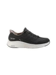 SKECHERS Damen Sneaker Slip-ins: Contour Foam - Cozy Fit Leopard Dream schwarz | 36