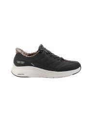 SKECHERS Damen Sneaker Slip-ins: Contour Foam - Cozy Fit Leopard Dream schwarz | 36
